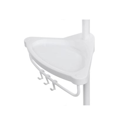 DEX White Corner Bathroom Shelf