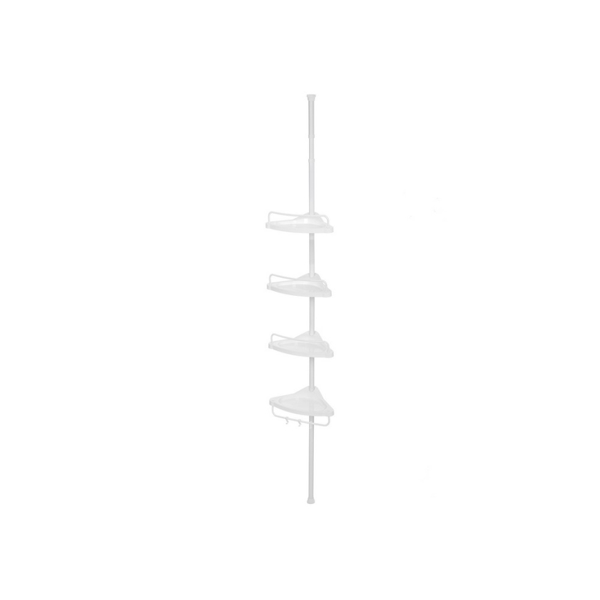 DEX White Corner Bathroom Shelf