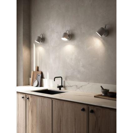 DFTP by Nordlux - ANGLE wall spotlight with USB port 1xGU10/25W/230V grey