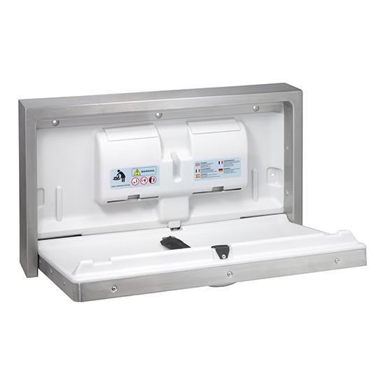 Diaper Changing Table 90x52 cm Stainless Steel/Silver