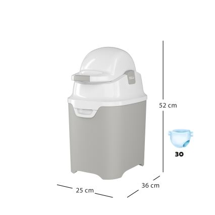 DiaperChamp - Nappy bin ONE grey