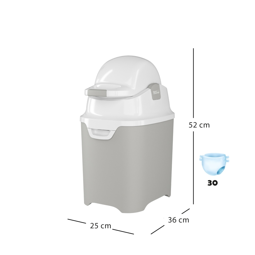 DiaperChamp - Nappy bin ONE grey