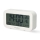 Digital alarm clock with thermometer and hygrometer, white, 2×AA