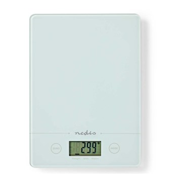 Digital kitchen scale 1xCR2032 white