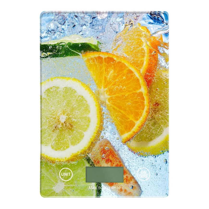 Digital kitchen scale 2xAAA citrus