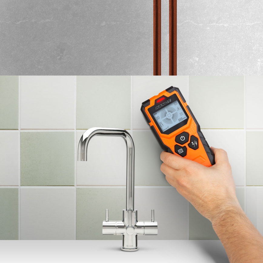 Digital Multifunction Detector 9V (1x6LR61), IP54, Orange