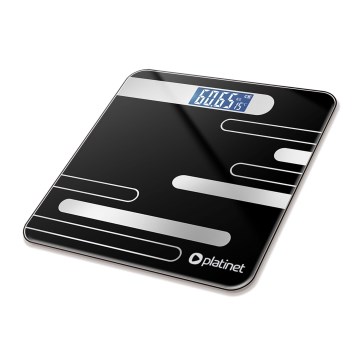 Digital personal scale with LCD display 2xAAA black