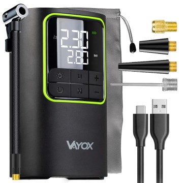 Digital Pocket Air Compressor 5V 4000 mAh, Black