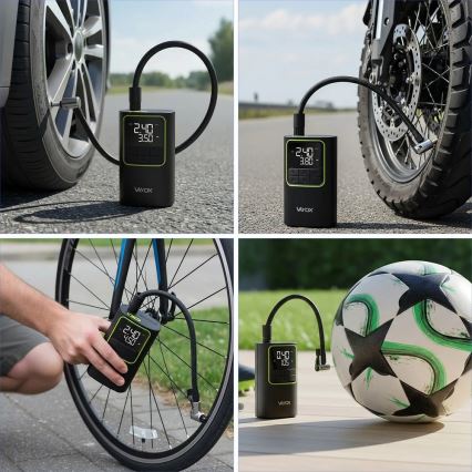 Digital Pocket Air Compressor 5V 4000 mAh, Black