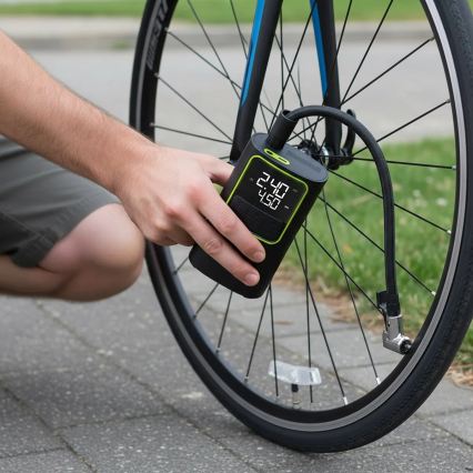 Digital Pocket Air Compressor 5V 4000 mAh, Black