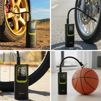 Digital Pocket Air Compressor 5V 8000 mAh Black