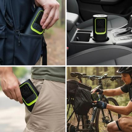 Digital Pocket Air Compressor 5V 8000 mAh Black