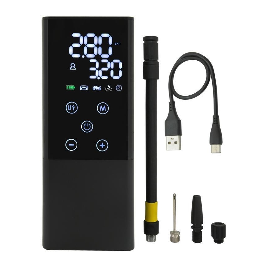 Digital pocket compressor 4000 mAh 5V black