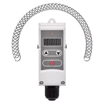 Digital surface-mounted thermostat 230V
