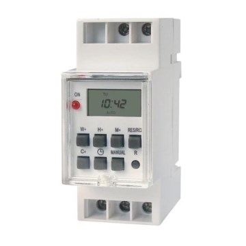 Digital switch clock for DIN rail 3680W/230V