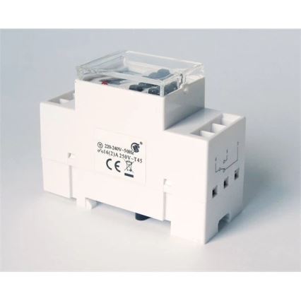 Digital switch clock for DIN rail 3680W/230V