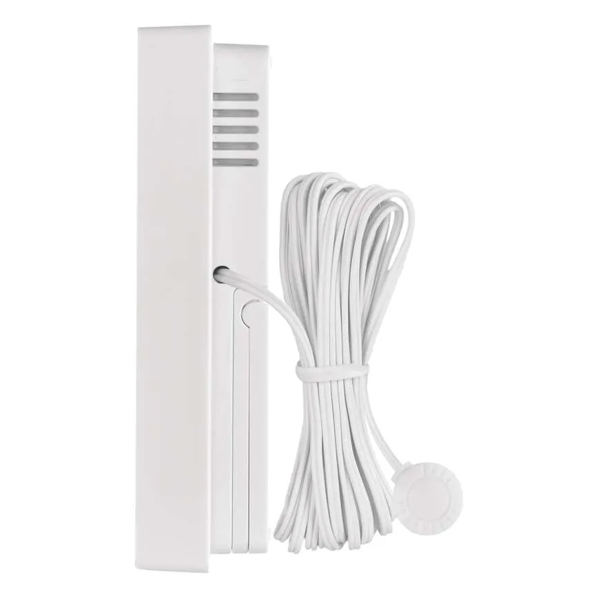 Digital Thermometer and Hygrometer — 2×AAA, White