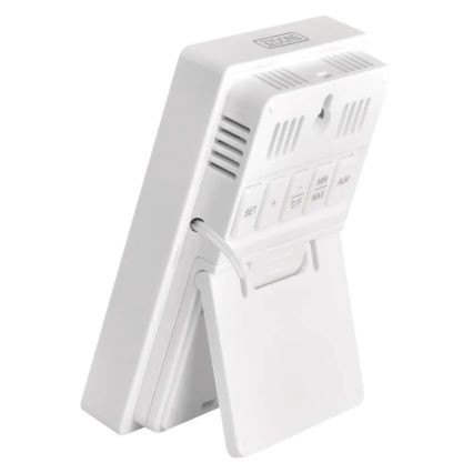 Digital Thermometer with Hygrometer, 2x AAA, White