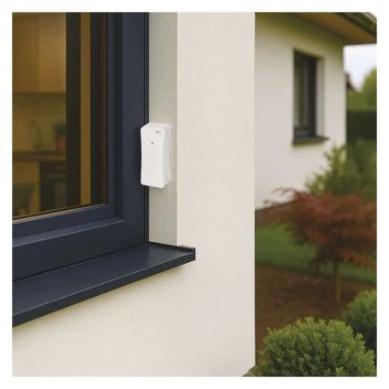 Digital Thermometer with Hygrometer, 2x AAA, White