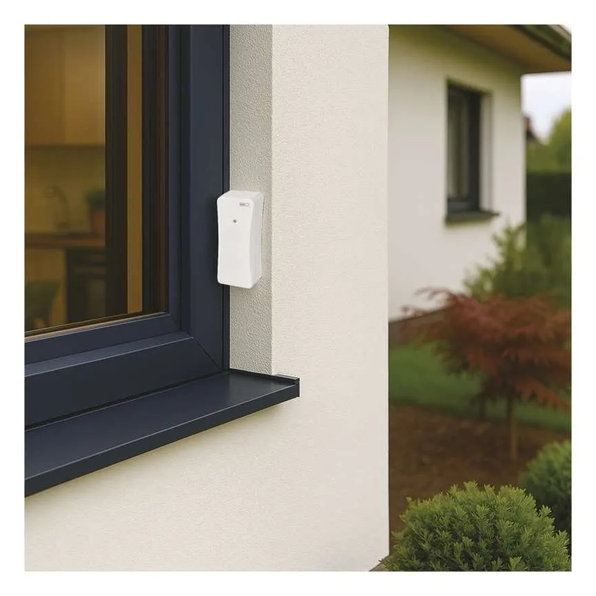 Digital Thermometer with Hygrometer, 2x AAA, White