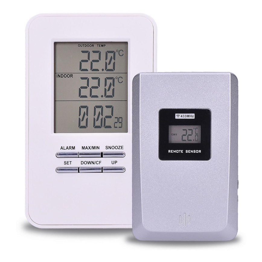Digital thermometer with sensor 2xAAA