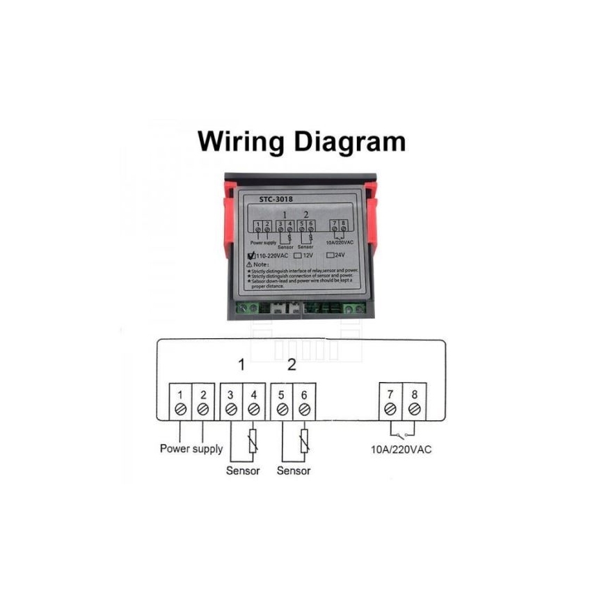 Digital thermostat 3W/230V
