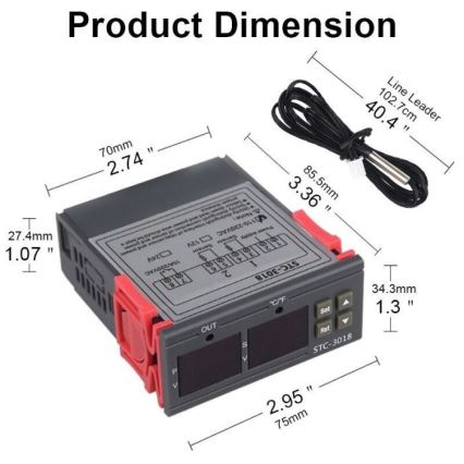 Digital thermostat 3W/230V