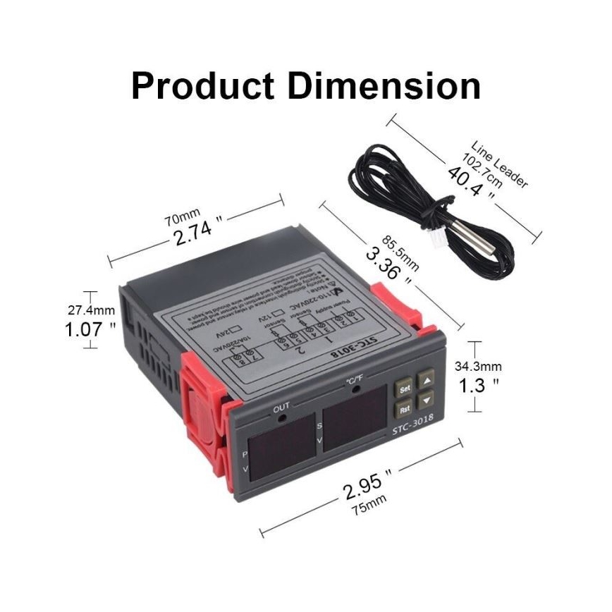 Digital thermostat 3W/230V