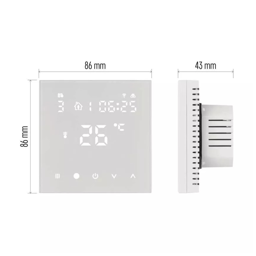 Digital thermostat for floor heating GoSmart 230V/16A Wi-Fi Tuya