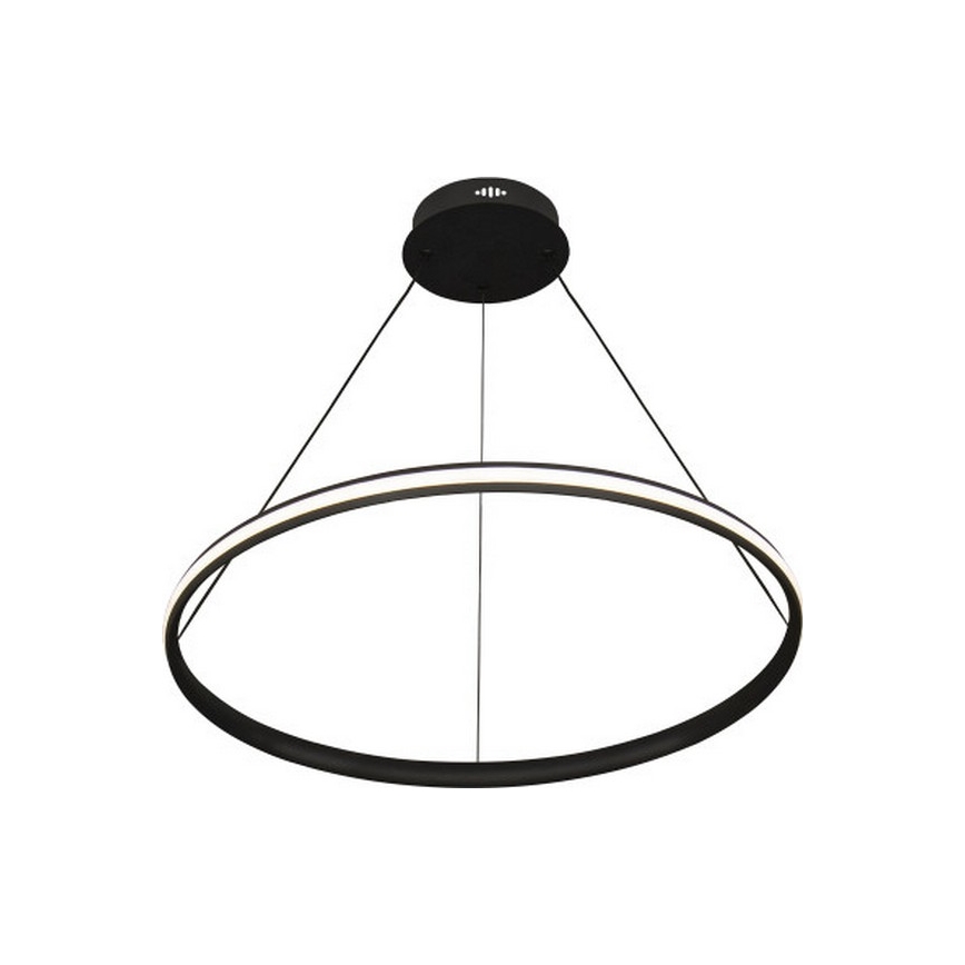 Dimmable LED pendant light suspended on cable, 55W/230V, 3000–6500K, Ø 60 cm + remote control