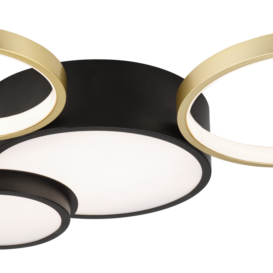 Dimmable ceiling light ALIZEE LED/30W/230V 3000-6500K black/gold