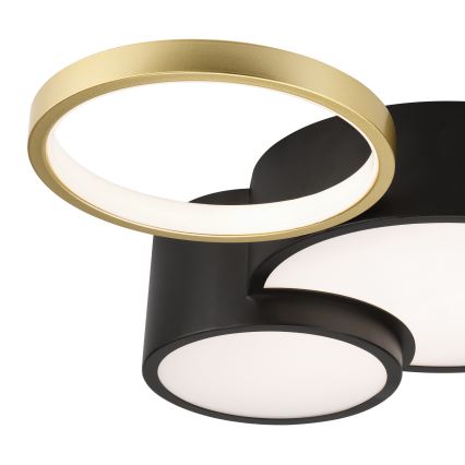 Dimmable ceiling light ALIZEE LED/30W/230V 3000-6500K black/gold