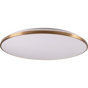 Dimmable ceiling light KERN LED/80W/230V 3000/4000/6000K Ø 80 cm gold + remote control