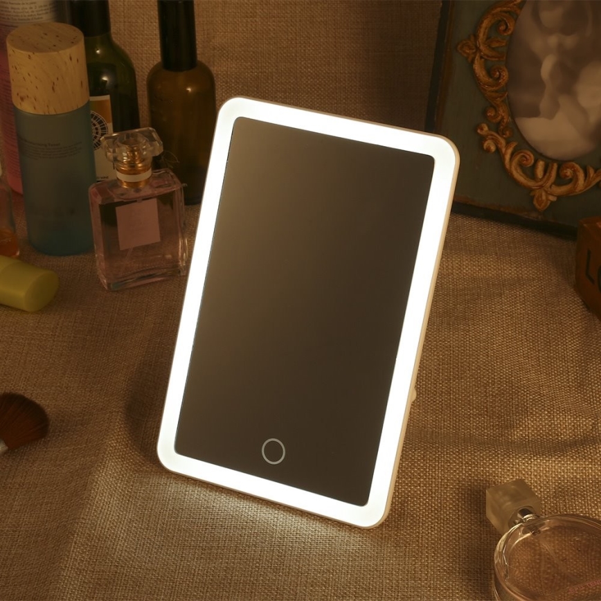 Dimmable cosmetic mirror with LED backlight LED/3W/5V USB