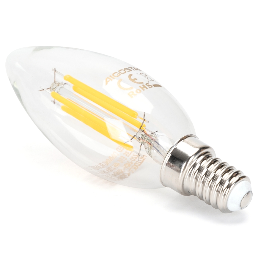 Dimmable LED bulb FILAMENT C35 E14/4W/230V 2700K - Aigostar