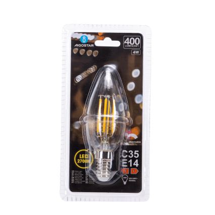 Dimmable LED bulb FILAMENT C35 E14/4W/230V 2700K - Aigostar