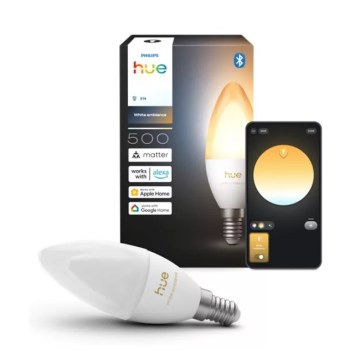 Dimmable LED bulb Philips Hue White Ambiance B39 E14/3,7W/230V 1000-20000K