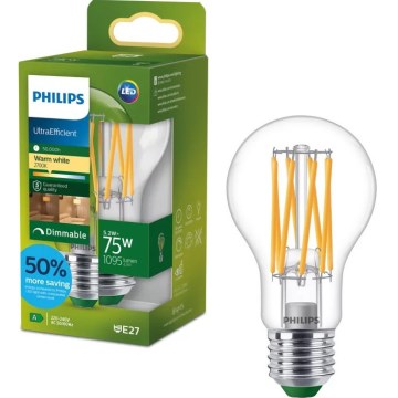 Dimmable LED Bulb ULTRAEFFICIENT VINTAGE Philips A60 E27/5.2W/230V 2700K