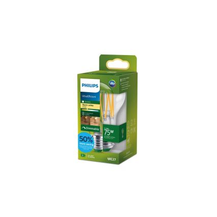 Dimmable LED Bulb ULTRAEFFICIENT VINTAGE Philips A60 E27/5.2W/230V 2700K