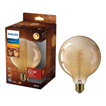 Dimmable LED Bulb VINTAGE Philips G125 E27/7.3W/230V 2200K