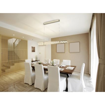 LED Dimmable Crystal Chandelier on Cable ENRIQUE LED/20W//230V 3000-6000K + Remote Control
