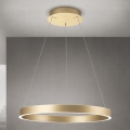 Dimmable LED cable pendant KOLK LED/60W/230V 2700/3000/4000K diam. 60 cm gold