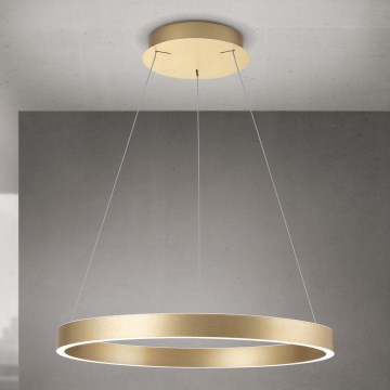 Dimmable LED cable pendant KOLK LED/60W/230V 2700/3000/4000K diam. 60 cm gold