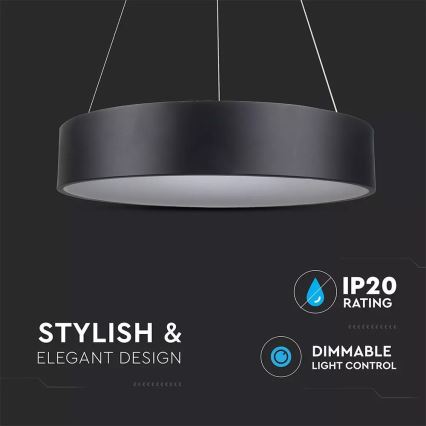 Dimmable LED Cable Pendant Light, 30W, 230V