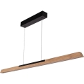 Dimmable LED cable pendant light JONAS LED/16,5W/230V Oak