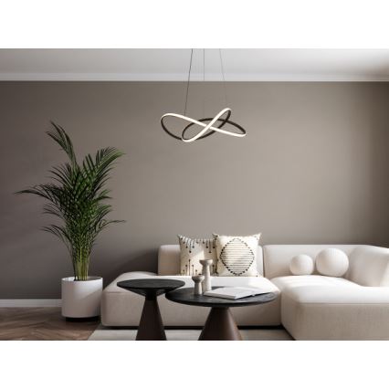 LED Dimmable Cable-Suspended Chandelier LED/85W/230V 3000-6500K Ø60 cm + Remote Control