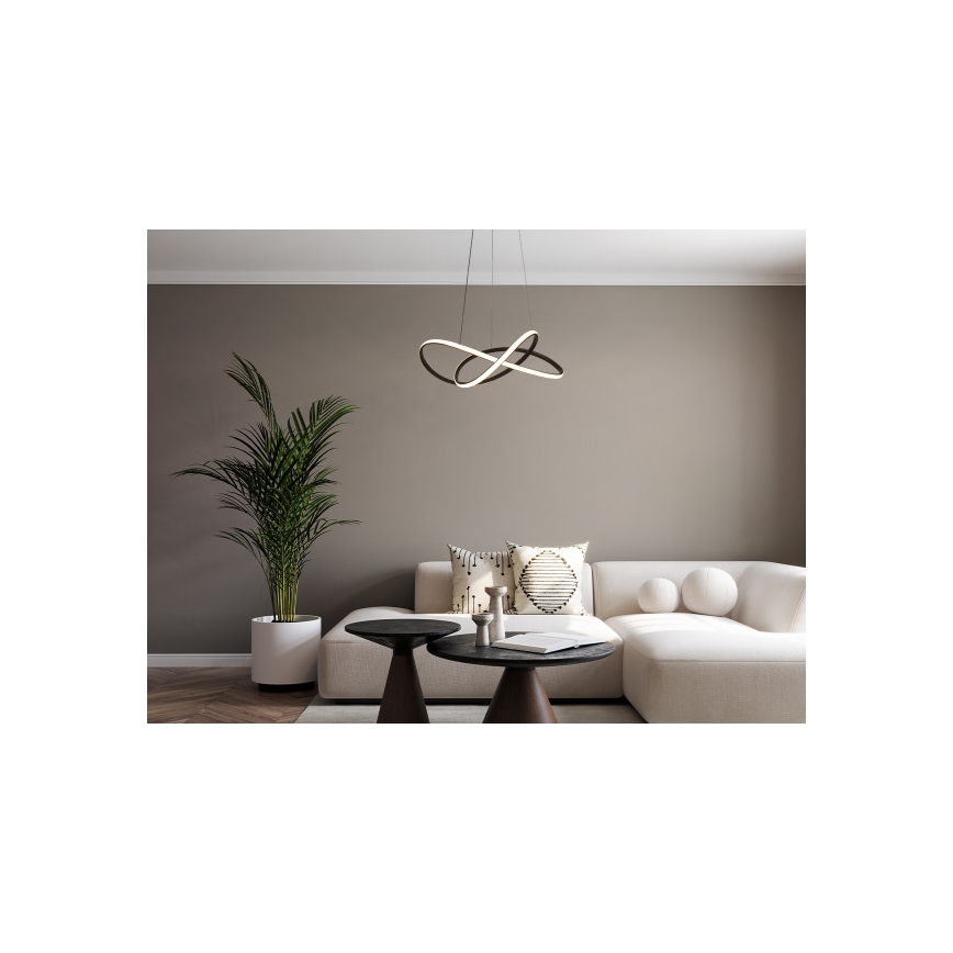 LED Dimmable Cable-Suspended Chandelier LED/85W/230V 3000-6500K Ø60 cm + Remote Control
