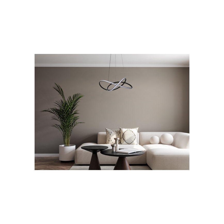 LED Dimmable Cable-Suspended Chandelier LED/85W/230V 3000-6500K Ø60 cm + Remote Control