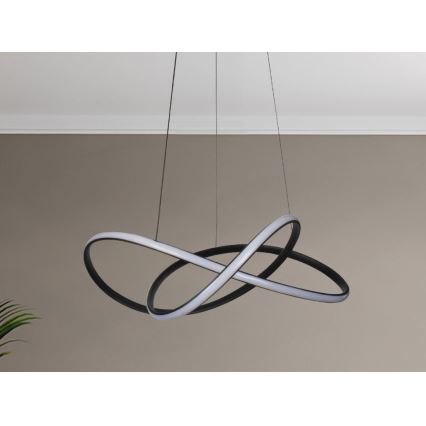 LED Dimmable Cable-Suspended Chandelier LED/85W/230V 3000-6500K Ø60 cm + Remote Control