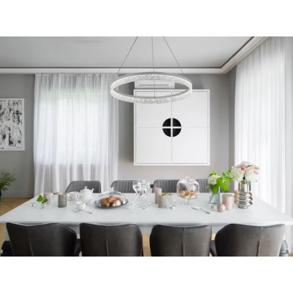 LED Dimmable Cable Pendant ALIANZ LED/60W/230V 3000-6000K Ø 80 cm + Remote Control
